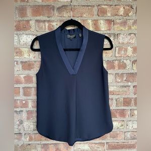 Ted Baker London Midnight Blue Sleeveless V-neck Shell🖤
